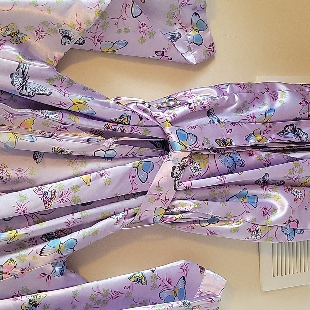 Vintage Butterfly Print Robe - Picture 6 of 7